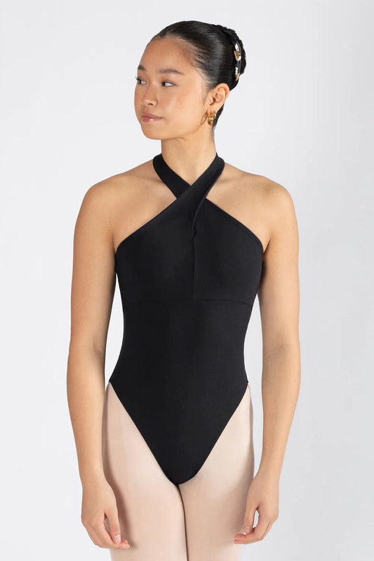 Energetiks Lara Crossover Halter Leotard, IL258