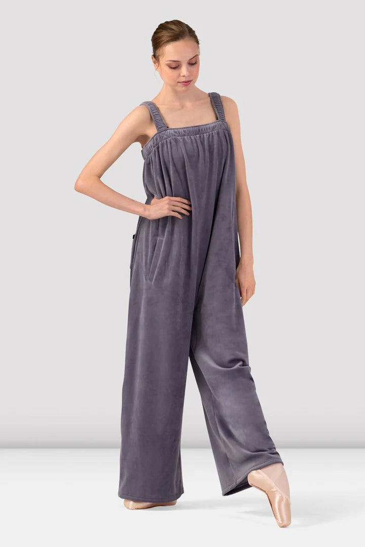 Bloch Adults Isabella Velvet Jumpsuit, Dusty Lavender U12005
