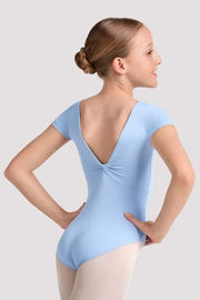 Mirella Kaleidoscope Boat Neck Leotard, Blue M20005CB