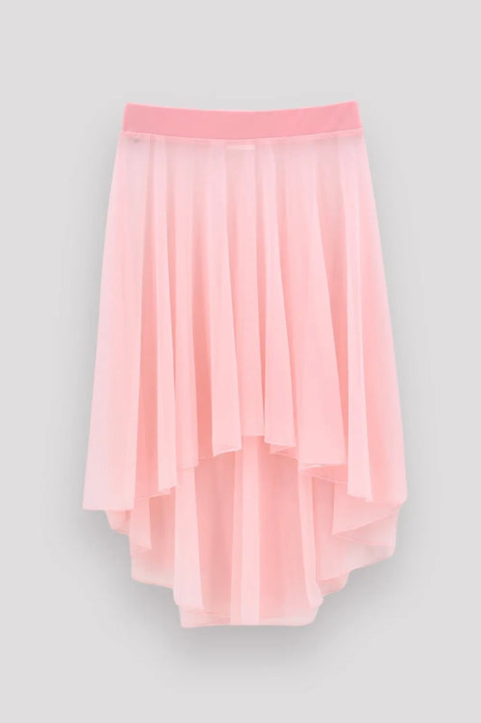 AK Dancewear Casie Hi Lo Pull On Skirt, Peach Pink SC2210