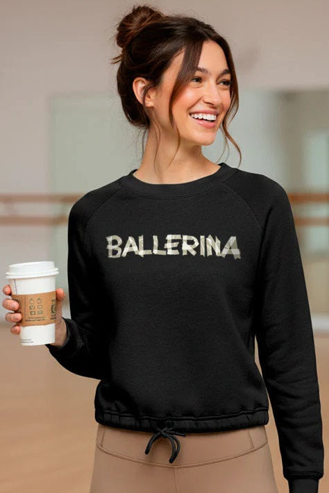 Covet Dance Toe Tape Drawstring Sweatshirt TTB-SS